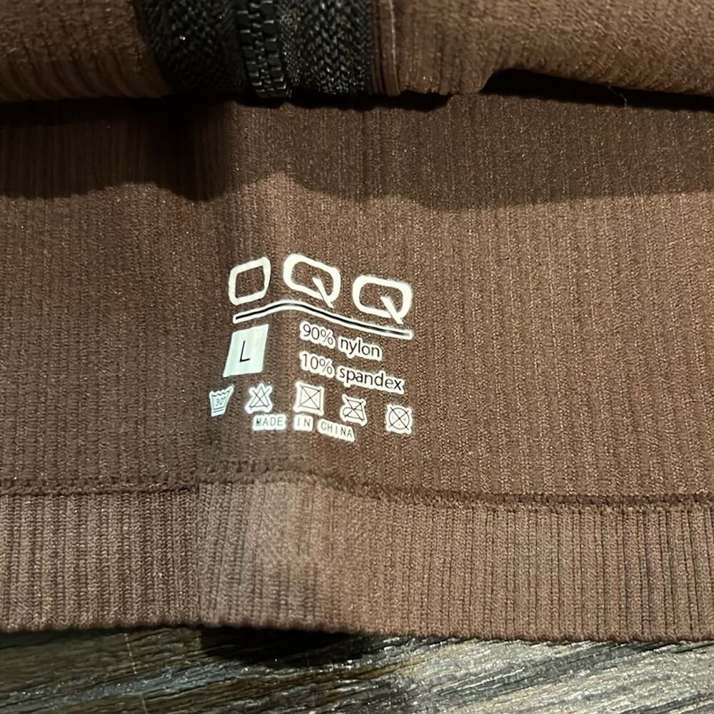Brown Ribbed Zip-Up Jacket - Picture 2 of 5